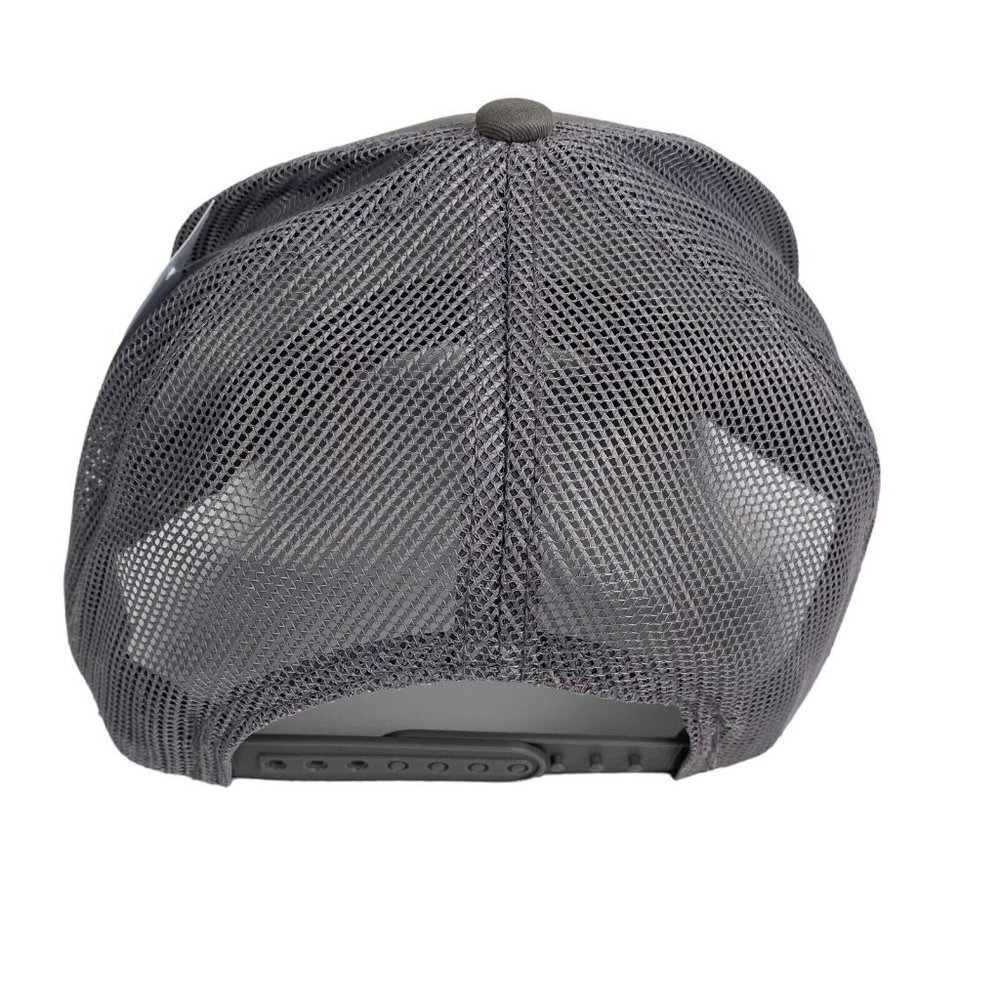 Bass Pro Shops Grey Printed Logo Trucker Mesh Hat Snapback Closure‎ NEW - Picture 3 of 9